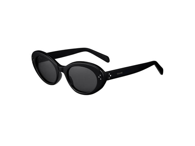 Celine Celine Cat Eye S193 Sunglasses In Acetate Black With Smoke Lenses - view 2