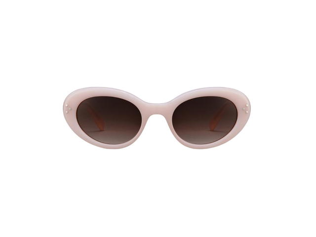 Celine Celine Cat Eye S193 Sunglasses In Acetate Milky Light Pink - view 2