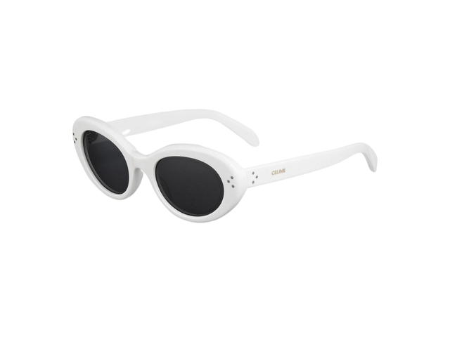 Celine Celine Cat Eye S193 Sunglasses In Acetate White - view 3