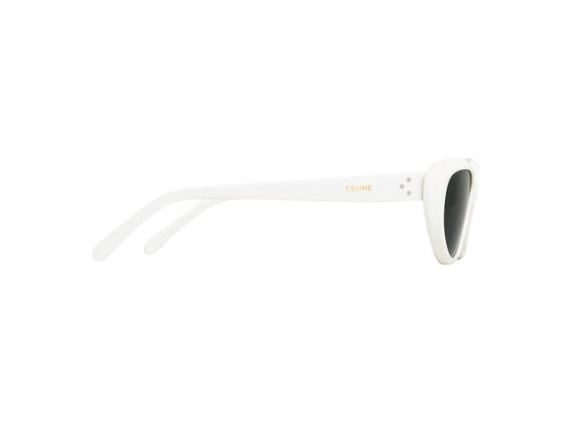 Celine Celine Cat Eye S220 Sunglasses In Acetate White - view 2
