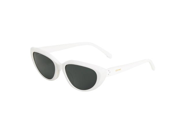 Celine Celine Cat Eye S220 Sunglasses In Acetate White - view 3