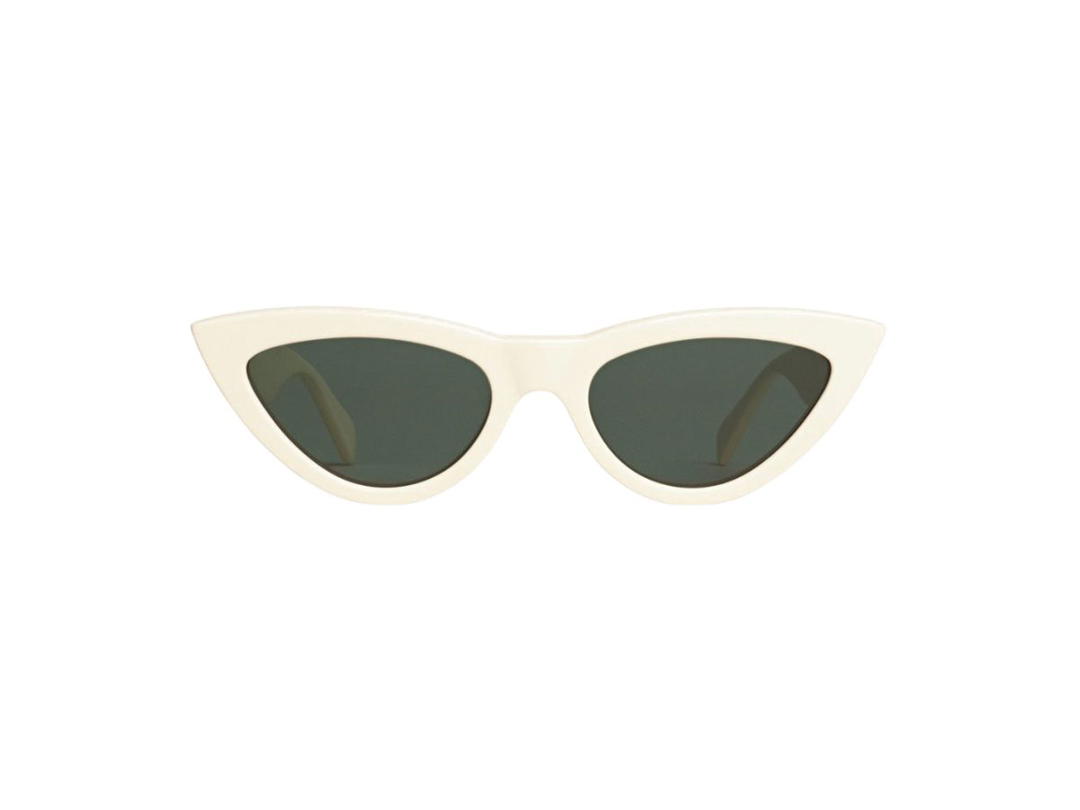 Celine Celine Cat Eye Sunglasses In Acetate White With Organic Lenses