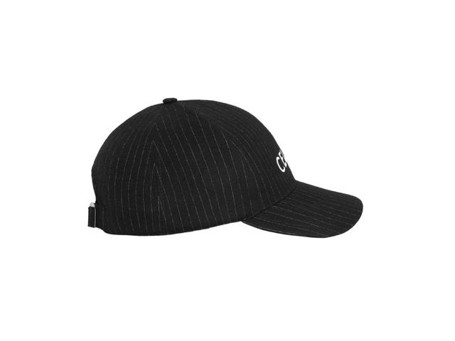 Celine Celine Baseball Cap In Striped Flannel Noir-Craie - view 2