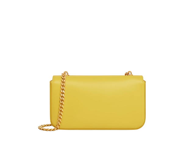 Celine Celine Chain Shoulder Bag Cuir Triomphe In Shiny Calfskin With Gold Finishing Citron - view 2