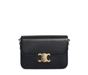 Buy Celine Classique Medium Triomphe Bag In Shiny Calfskin Black at Sasom – Authentic and Ready to Ship
