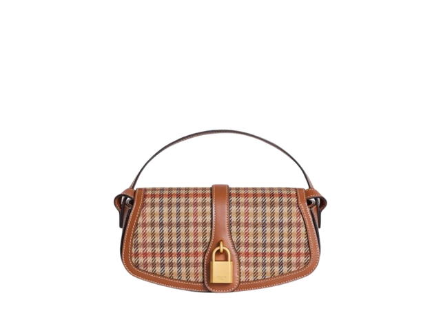 Celine Celine Clutch On Strap Tabou In Tweed And Calfskin With Gold Finishing Multicolor - view 1