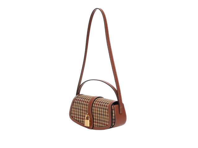 Celine Celine Clutch On Strap Tabou In Tweed And Calfskin With Gold Finishing Multicolor - view 3