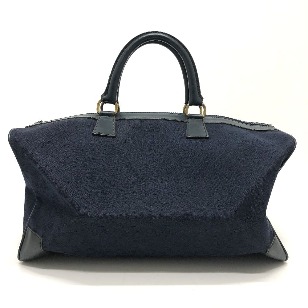 Celine CELINE CMacadam Carriage vintage Hand Bag Duffle Bag Canvas/Leather Navy