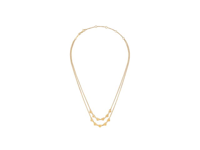 Celine Celine Coeur Celine Double Necklace In Brass With Gold Finish - view 1