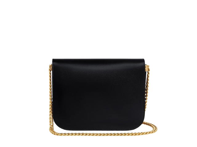 Celine Celine Medium College Bag In Shiny Calfskin Black With Gold Finishing - view 2