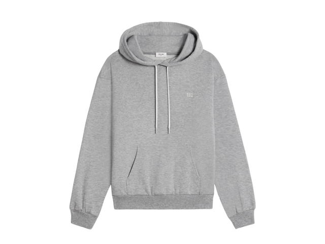 Celine Celine Cotton/Cashmere Triomphe Hoodie Grey Off White - view 1