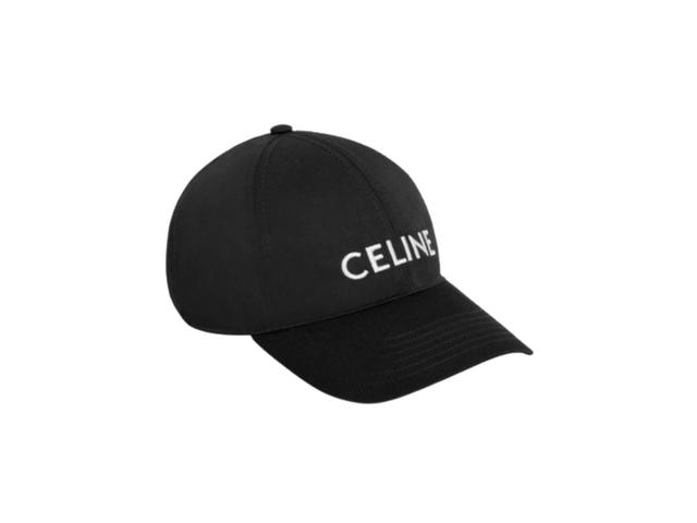 Celine Celine Baseball Cap In Drill Cotton Black - view 2