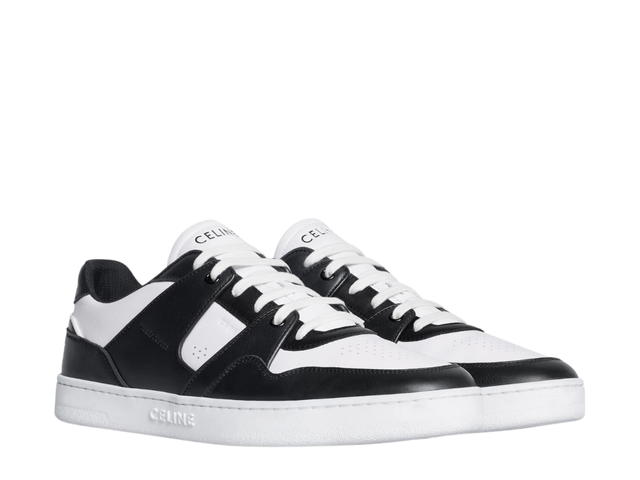 Celine Celine CT-04 Celine Trainer Low Lace-Up Sneaker In Calfskin White Black - view 2