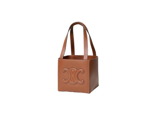 Celine Celine Cube Bag Cuir Triomphe In Smooth Calfskin Tan - view 1