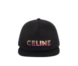 Buy Celine Embroidered Cap In Cotton Black at Sasom – Authentic and Ready to Ship