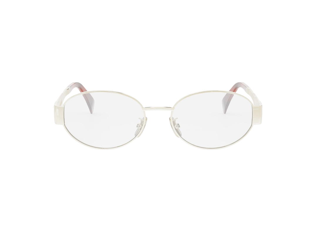 Celine Celine Eyeglasses In Metal Triomphe With Shiny Endura Gold Hardware