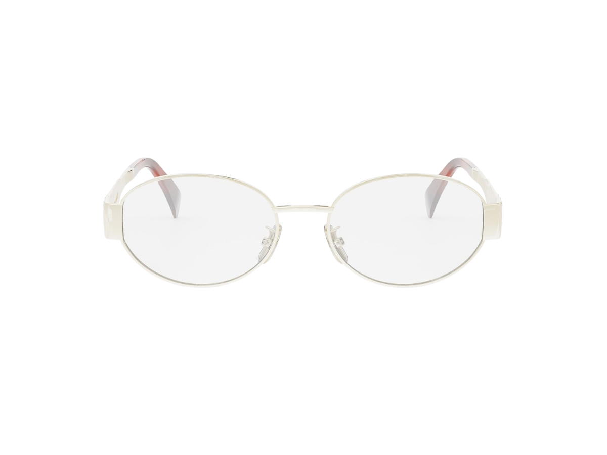 Celine Celine Eyeglasses In Metal Triomphe With Shiny Endura Gold Hardware