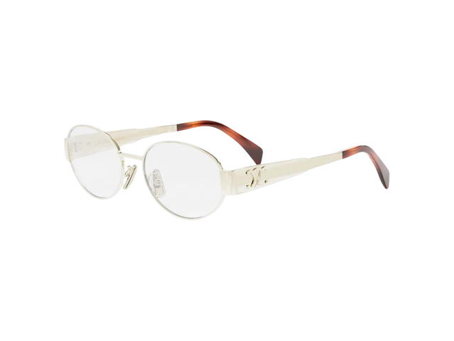 Celine Celine Eyeglasses In Metal Triomphe With Shiny Endura Gold Hardware - view 2