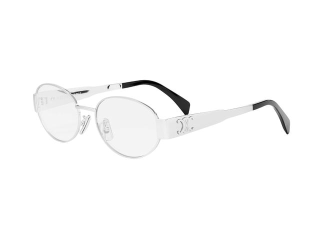 Celine Celine Eyeglasses In Metal Triomphe With Shiny Palladium - view 2