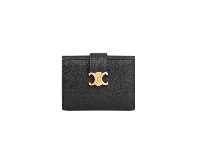 Celine Celine Fine Wallet Celine Victoire In Supple Calfskin Black - view 1