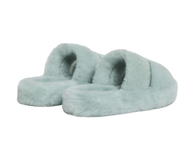 Celine Celine Fur Slides Triomphe In Shearling - view 3