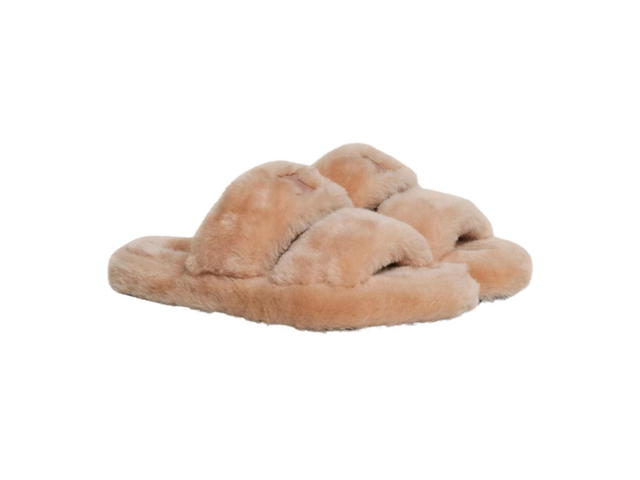 Celine Celine Fur Slides Triomphe In Shearling Light Pink (W) - view 2