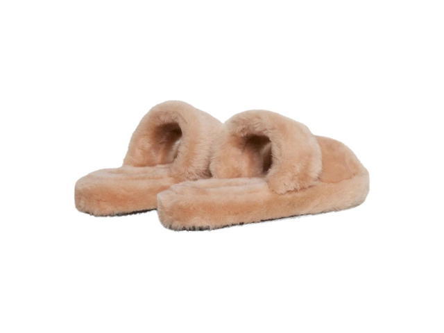 Celine Celine Fur Slides Triomphe In Shearling Light Pink (W) - view 3