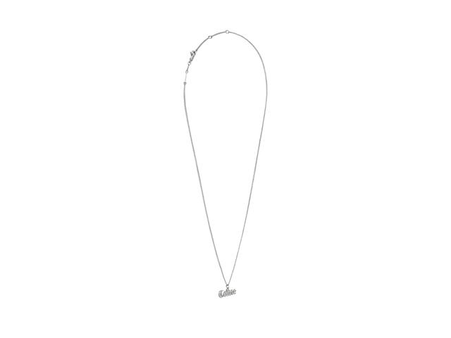 Celine Celine Gothic Logo Necklace In Silver - view 2