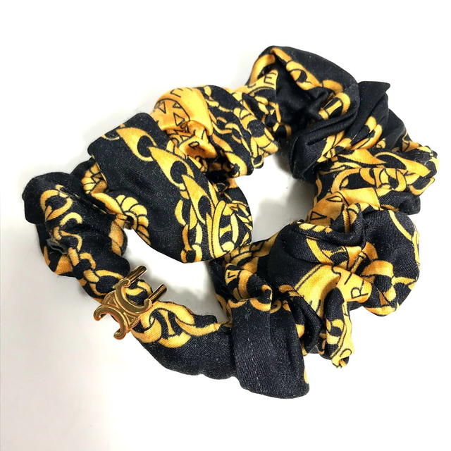 Celine CELINE hair accessories hair elastic Chainpattern Triomphe Scrunchie - view 2
