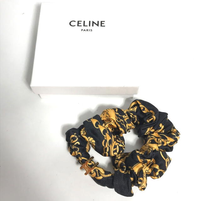 Celine CELINE hair accessories hair elastic Chainpattern Triomphe Scrunchie - view 3