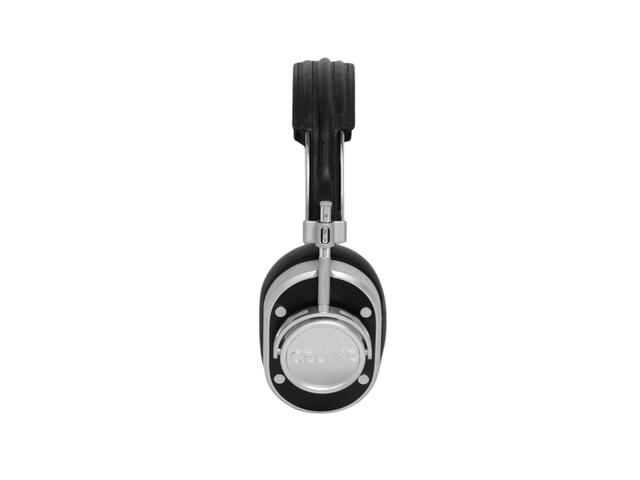 Celine Celine Headphones In Smooth-Lambskin With Celine Engraved-Aluminium Body Black - view 3