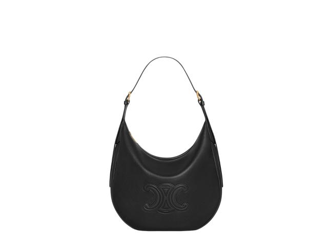 Celine Celine Heloise Bag In Supple Calfskin With Gold Finishing Black - view 1