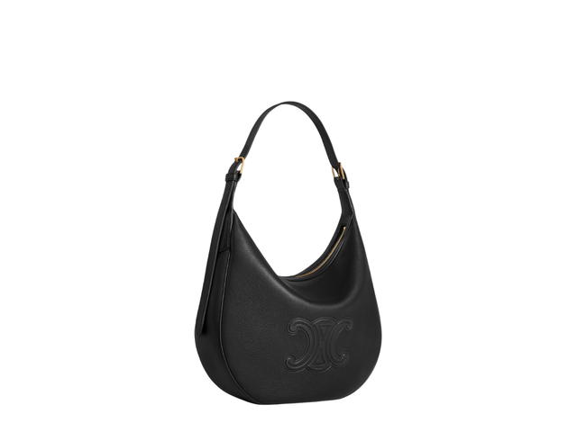 Celine Celine Heloise Bag In Supple Calfskin With Gold Finishing Black - view 3