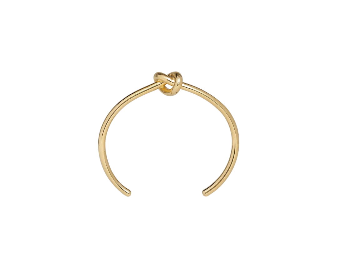 Celine Celine Knot Extra-Thin Bracelet In Brass With Gold Finish Gold