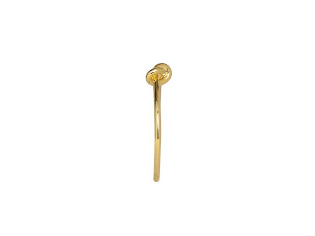 Celine Celine Knot Extra-Thin Bracelet In Brass With Gold Finish Gold - view 2