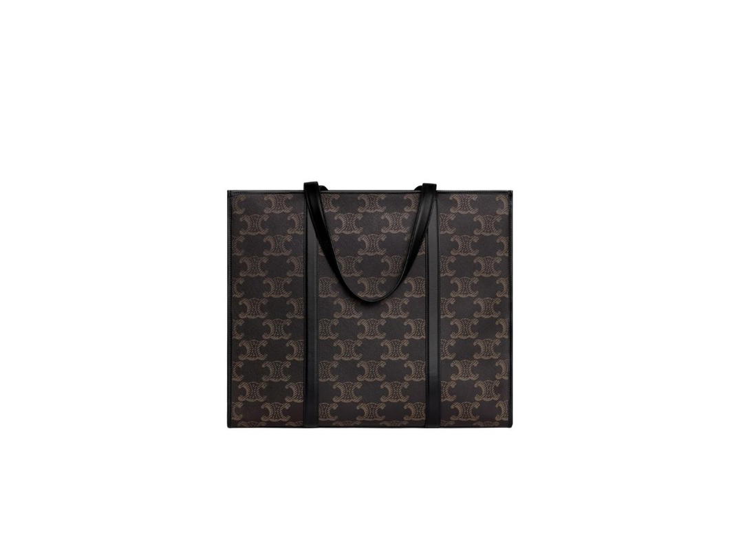 Celine Celine Large Cabas In Triomphe Canvas XL Black