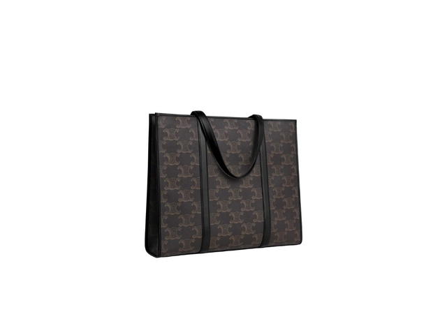Celine Celine Large Cabas In Triomphe Canvas XL Black - view 2