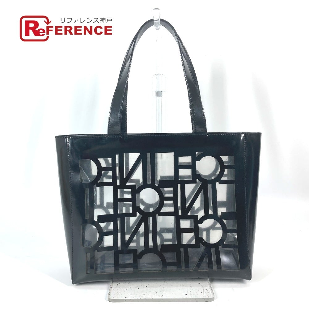 Celine CELINE logo Shoulder Bag Tote Bag Vinyl Black