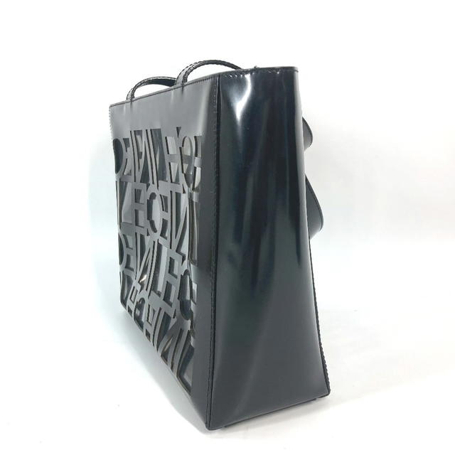 Celine CELINE logo Shoulder Bag Tote Bag Vinyl Black - view 5