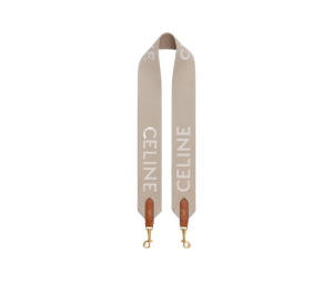 Buy Celine Long Strap In Wool With Celine Jacquard Beige White at Sasom – Authentic and Ready to Ship