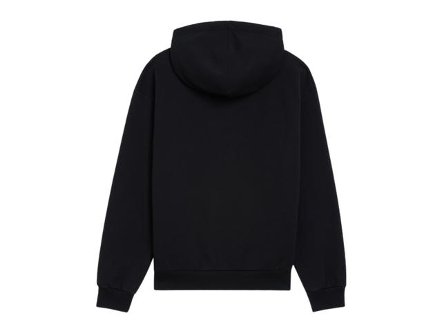 Celine Celine Loose Boy Doll Hoodie In Cotton Fleece Black White - view 2