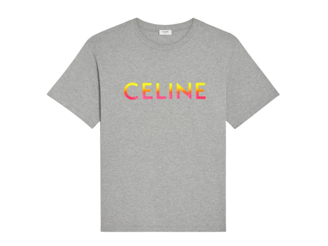 Celine Celine Loose Celine T-Shirt In Cotton Jersey GREY MELANGE