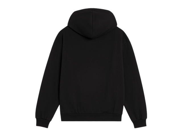 Celine Celine Loose Fit Hoodie In Cotton Fleece With Celine Vinyl Print Black - view 2
