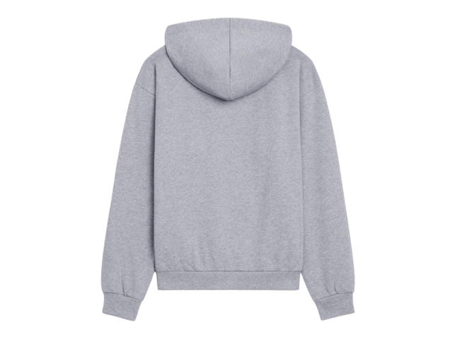 Celine Celine Loose Hoodie With Celine Print In Cotton Fleece Grey Black - view 2
