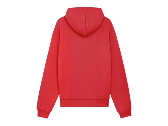 Celine Celine Loose Hoodie With Celine Print In Cotton Fleece Rouge Intense Black - view 2