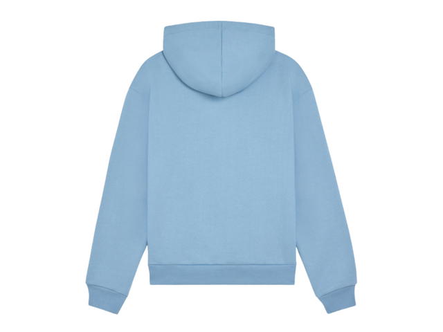 Celine Celine Loose Hoodie With Celine Print In Cotton Fleece Washed Blue Black - view 2