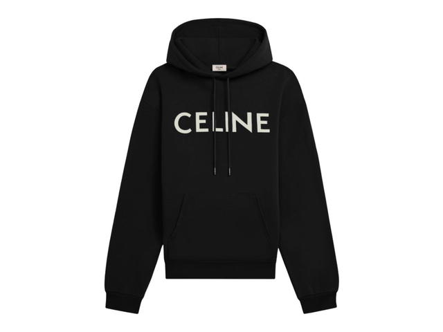 Celine Celine Loose Sweatshirt In Cotton Black White - view 1