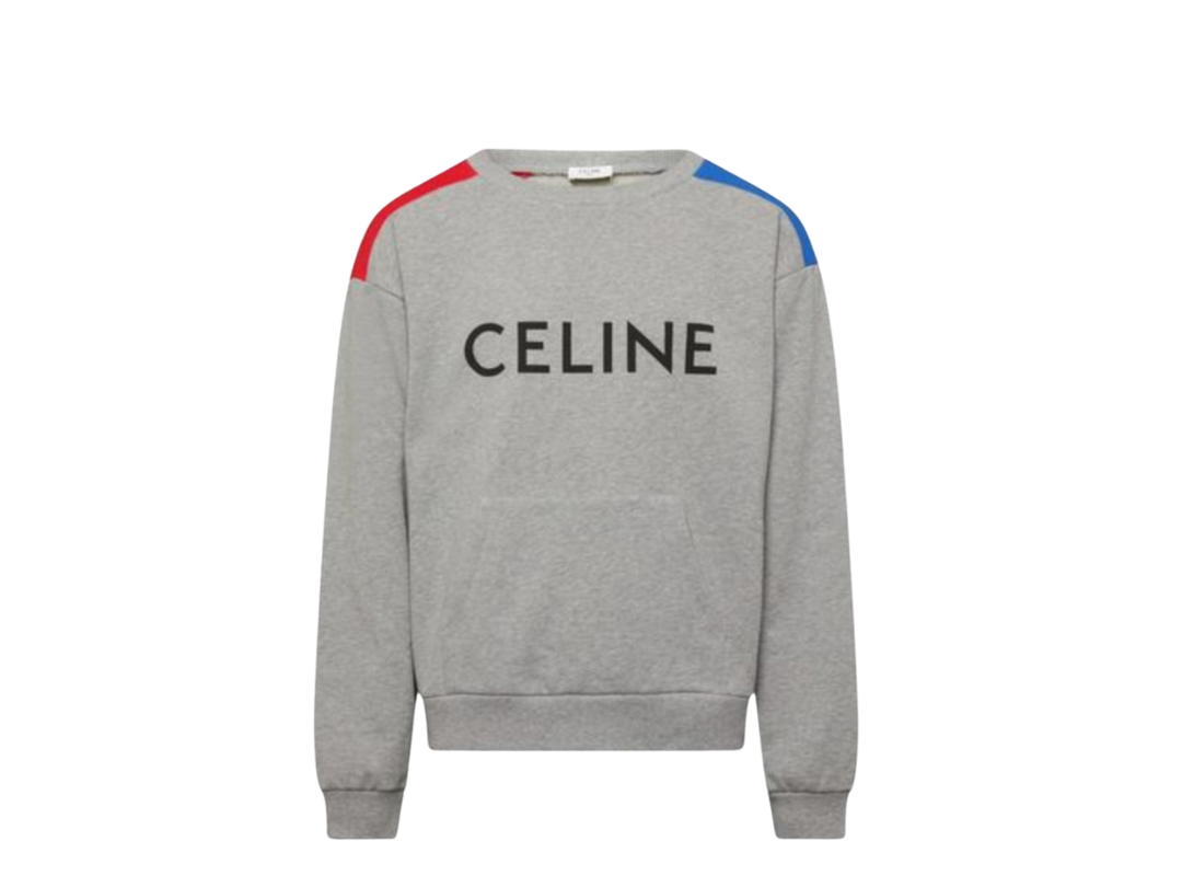 Celine Celine Loose Sweatshirt In Cotton Fleece Grey