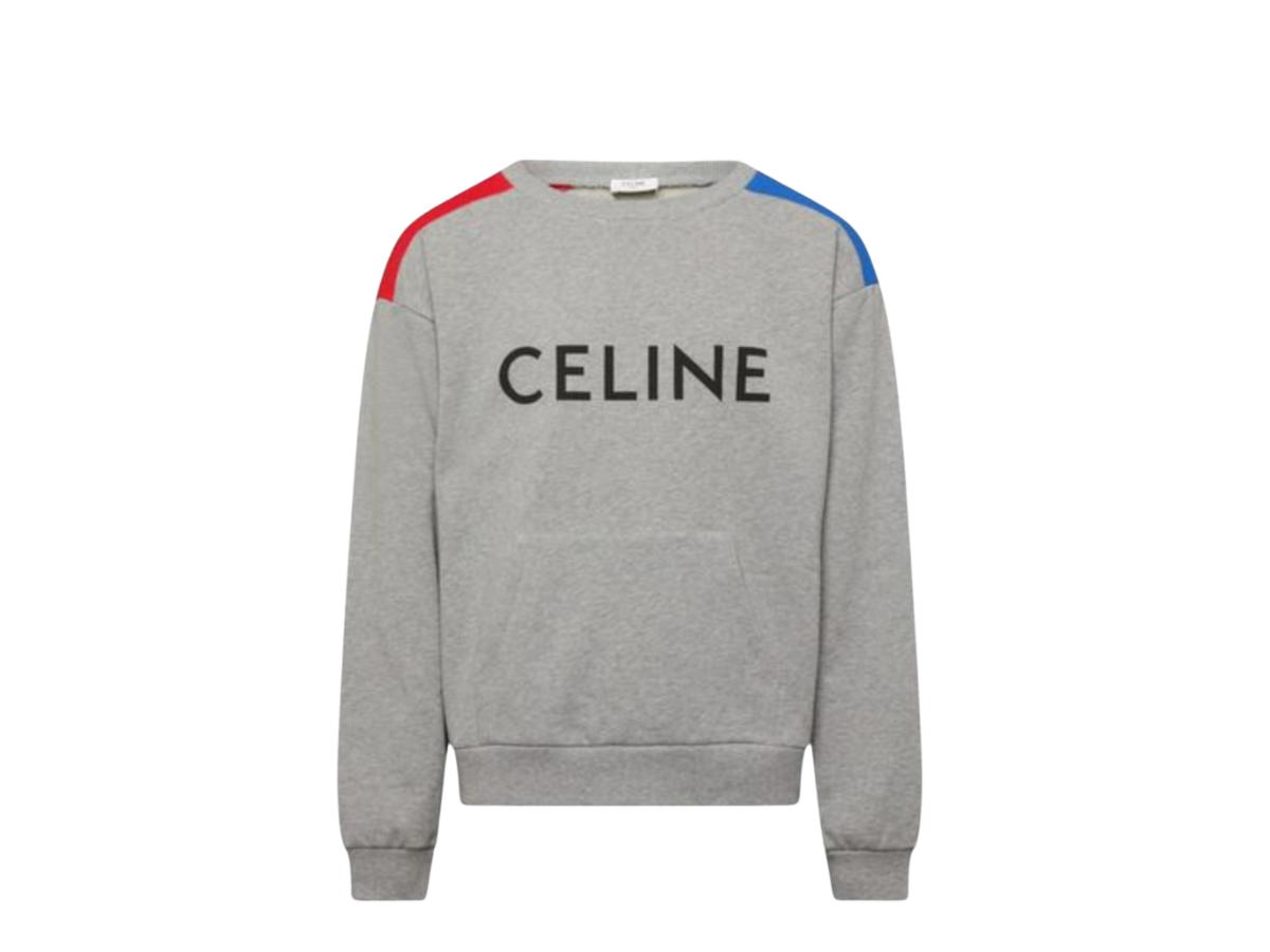 Celine Celine Loose Sweatshirt In Cotton Fleece Grey