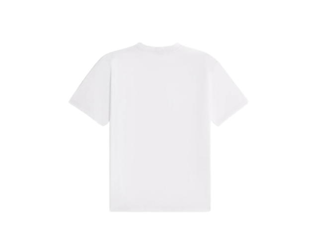 Celine Celine Loose T-Shirt In Cotton Jersey Ecru Black - view 2